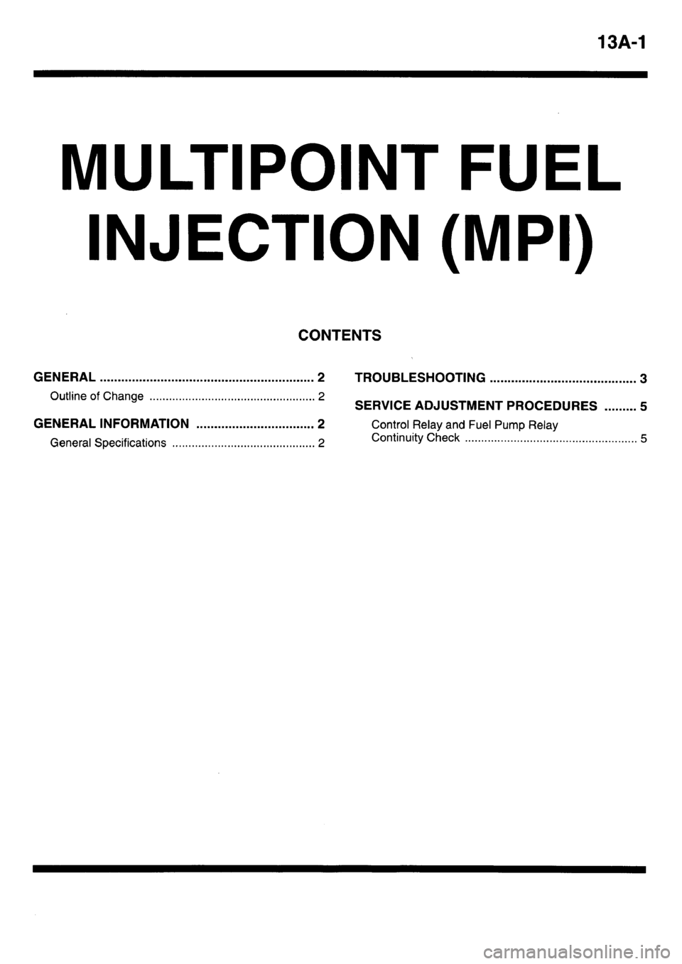 MITSUBISHI L400 1997  Workshop  Service Repair Manual 