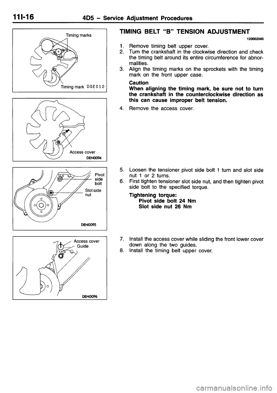 MITSUBISHI L400 1995  Workshop  Service Repair Manual 