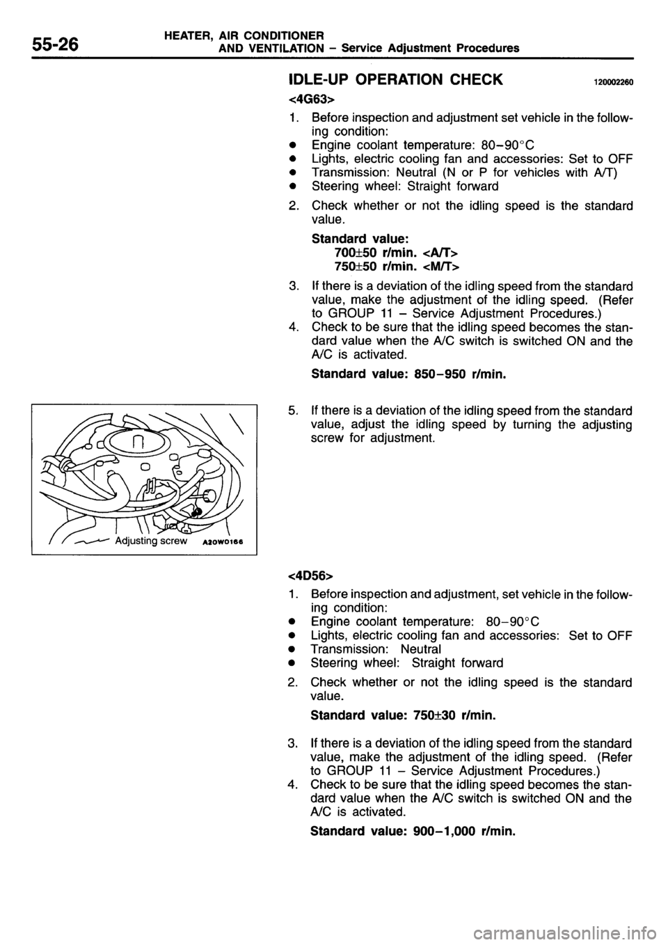 MITSUBISHI L400 1995  Workshop  Service Repair Manual 