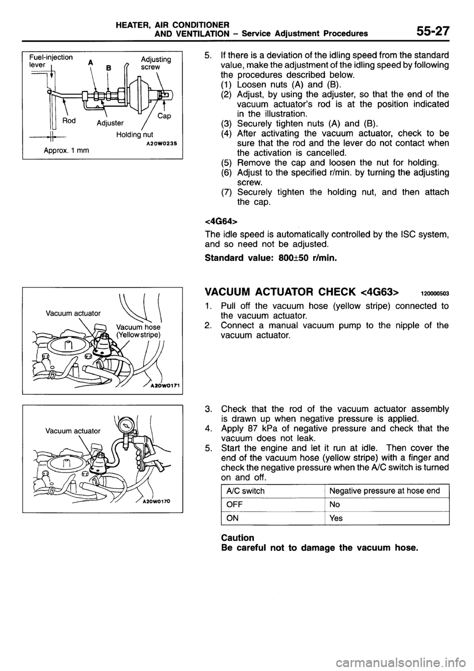 MITSUBISHI L400 1995  Workshop  Service Repair Manual 