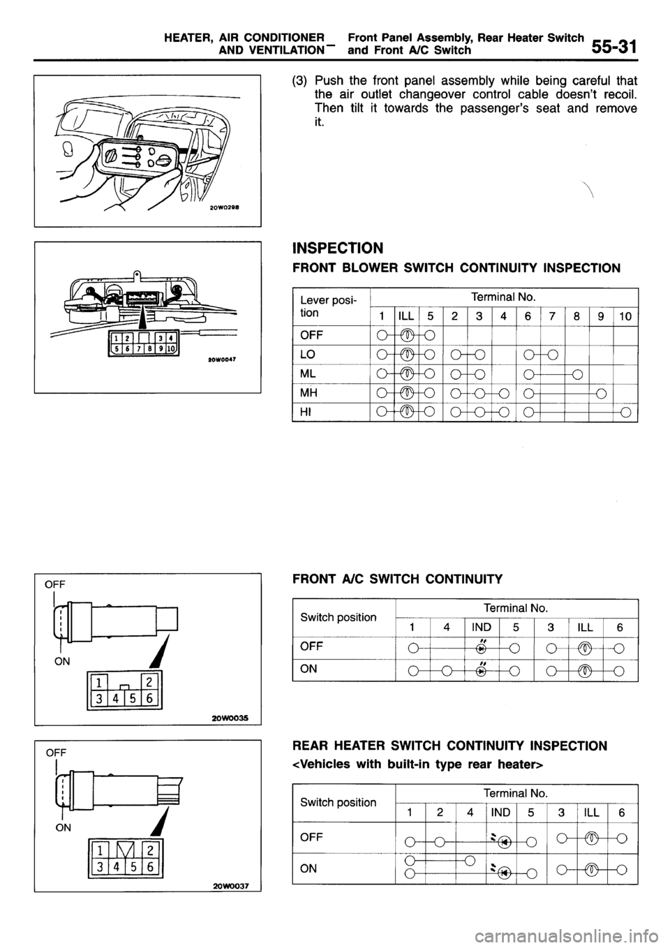 MITSUBISHI L400 1995  Workshop  Service Repair Manual 