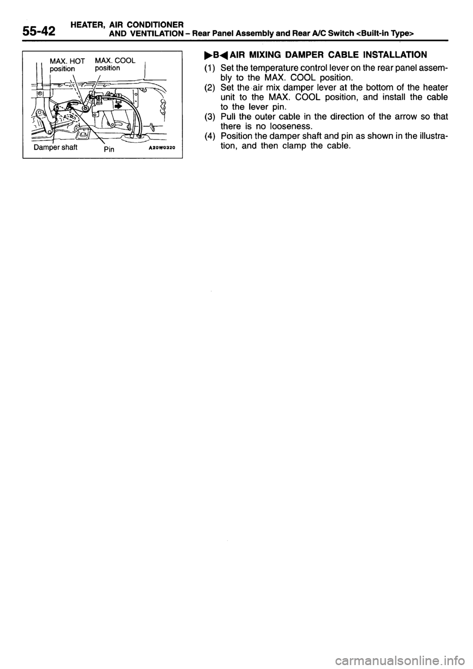 MITSUBISHI L400 1995  Workshop  Service Repair Manual 