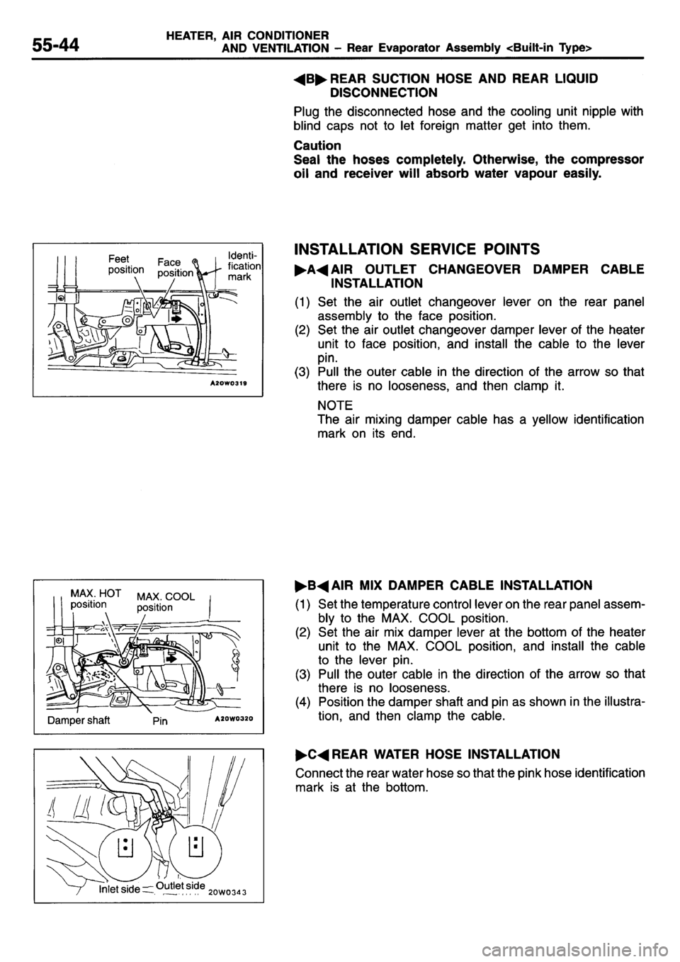 MITSUBISHI L400 1995  Workshop  Service Repair Manual 