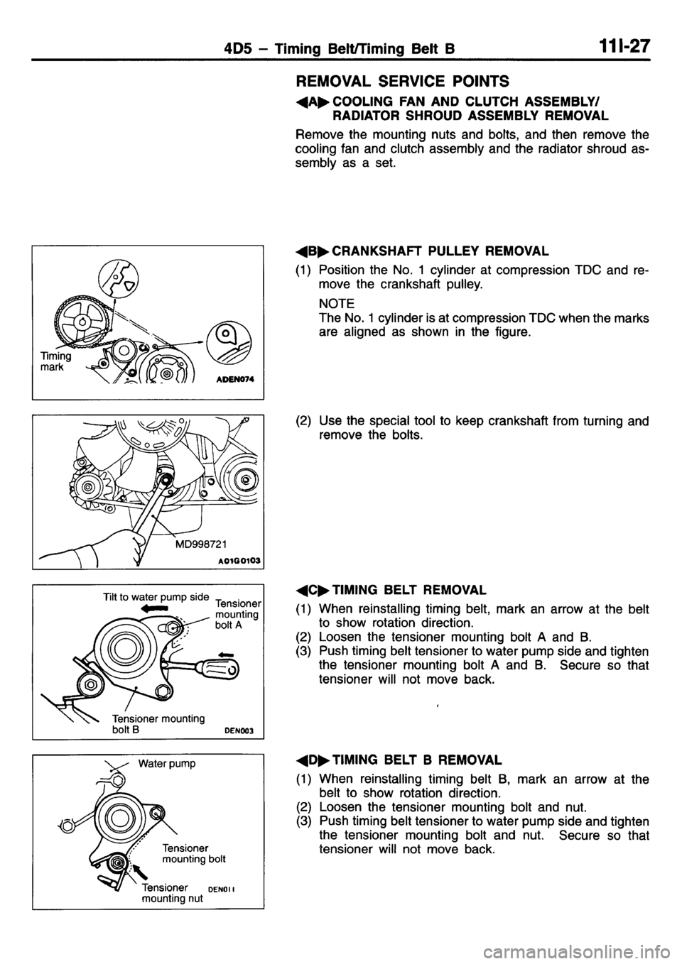 MITSUBISHI L400 1995  Workshop  Service Repair Manual 