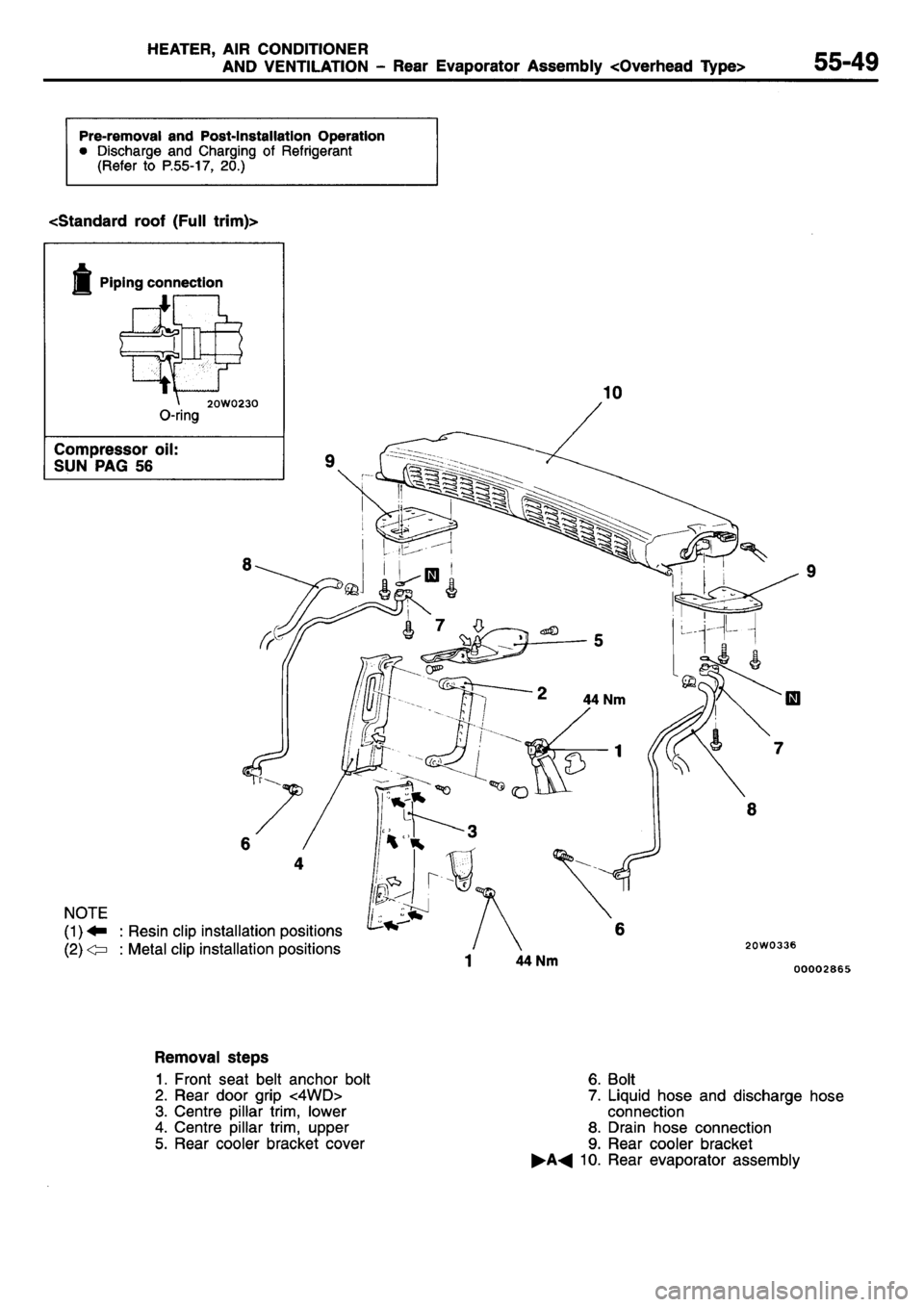 MITSUBISHI L400 1995  Workshop  Service Repair Manual 