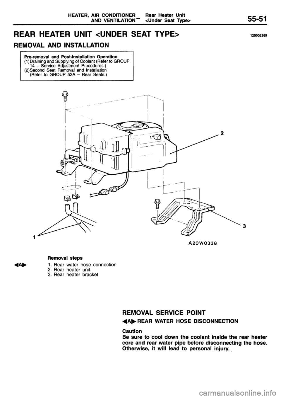 MITSUBISHI L400 1995  Workshop  Service Repair Manual 