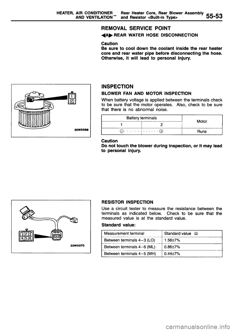 MITSUBISHI L400 1995  Workshop  Service Repair Manual 
