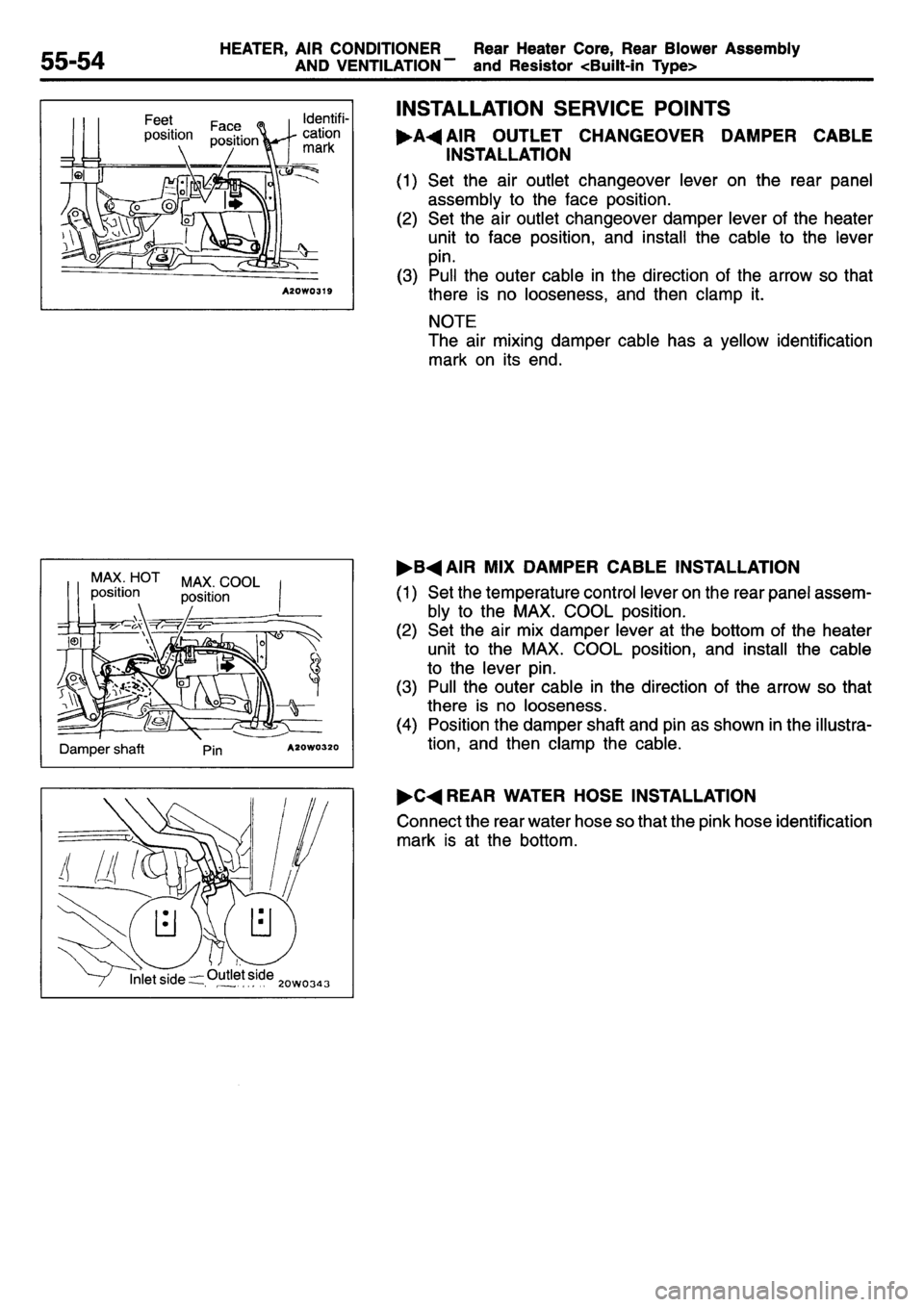 MITSUBISHI L400 1995  Workshop  Service Repair Manual 