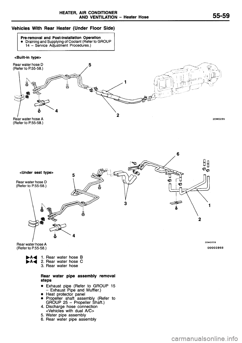 MITSUBISHI L400 1995  Workshop  Service Repair Manual 