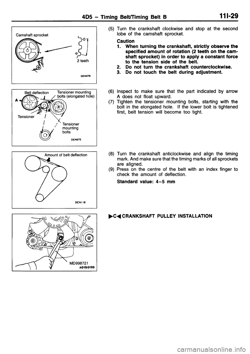MITSUBISHI L400 1995  Workshop  Service Repair Manual 