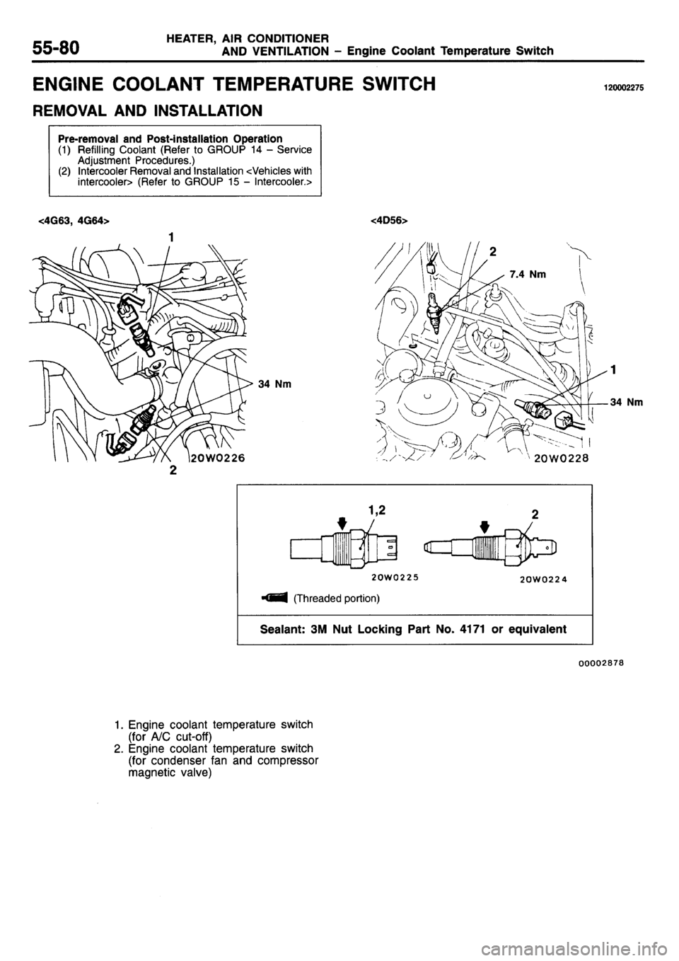 MITSUBISHI L400 1995  Workshop  Service Repair Manual 
