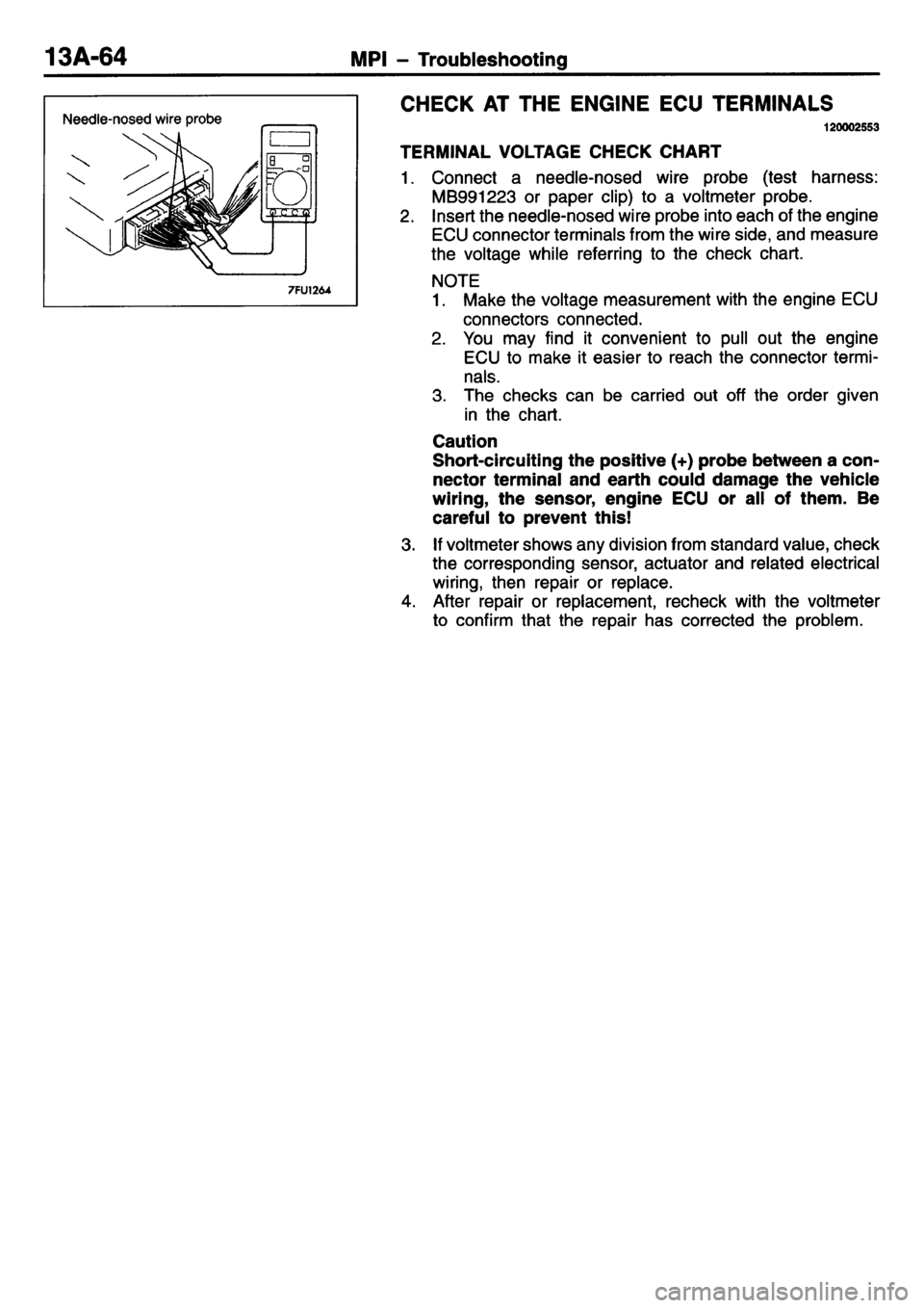 MITSUBISHI L400 1995  Workshop  Service Repair Manual 