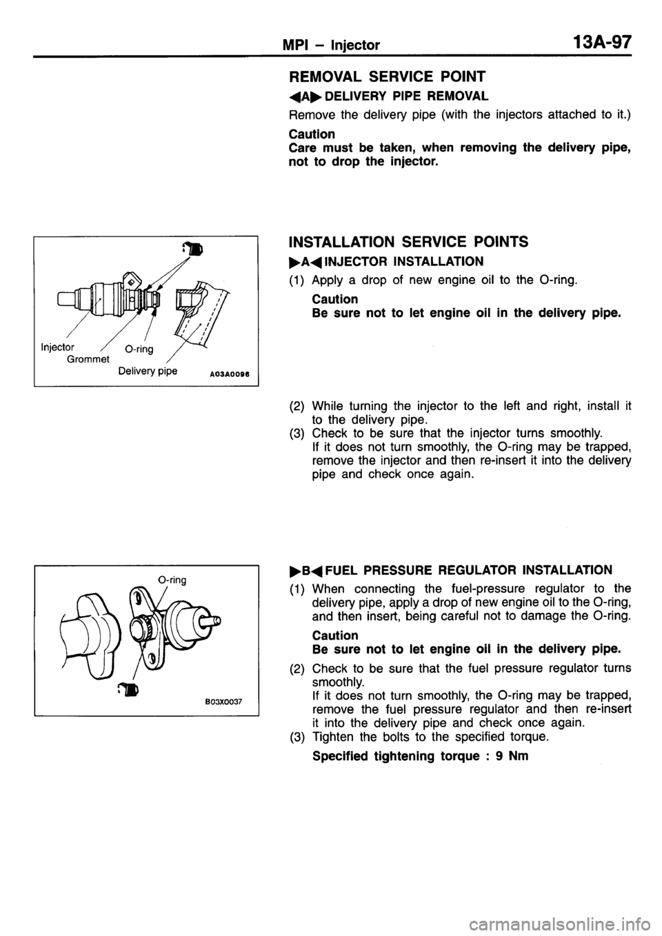 MITSUBISHI L400 1995  Workshop  Service Repair Manual 
