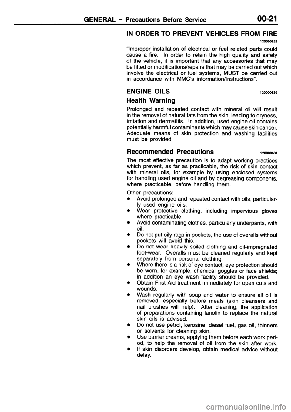 MITSUBISHI L400 1995  Workshop  Service Repair Manual 