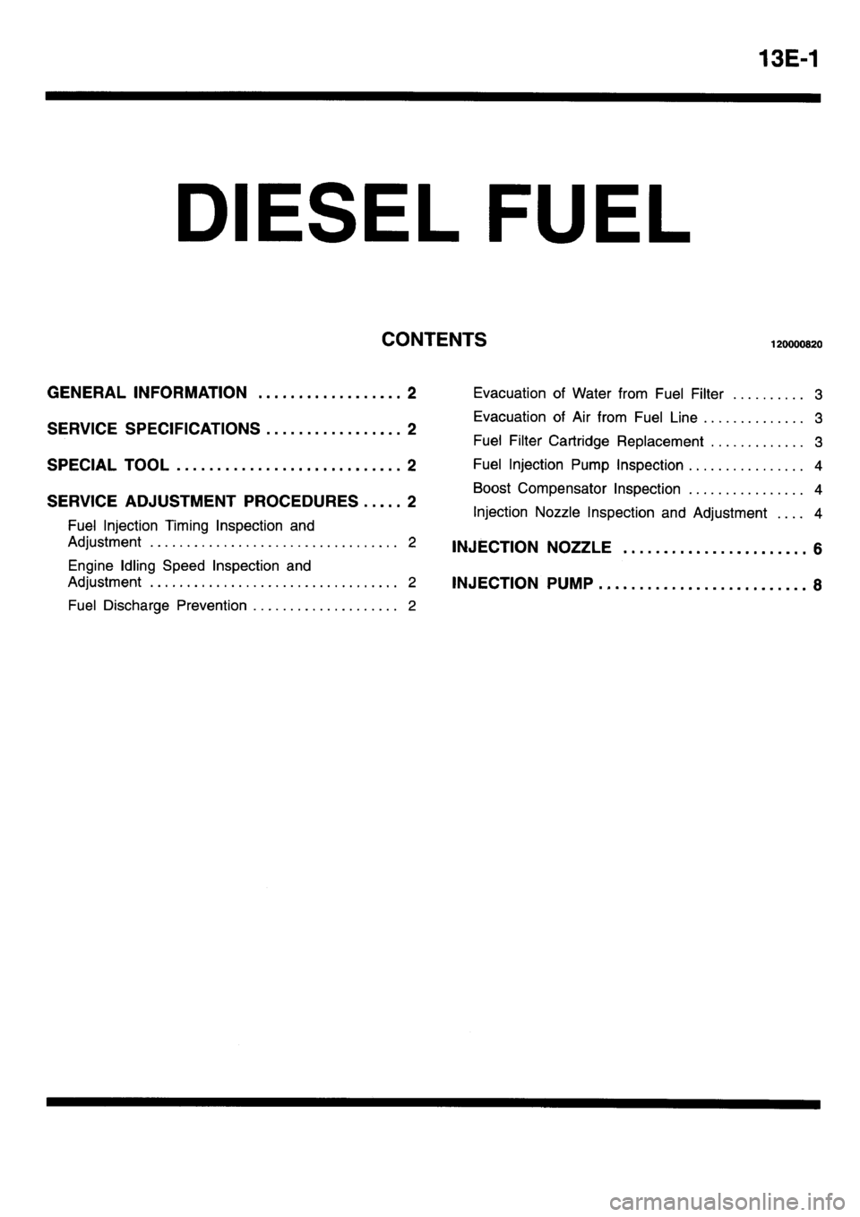 MITSUBISHI L400 1995  Workshop  Service Repair Manual 
