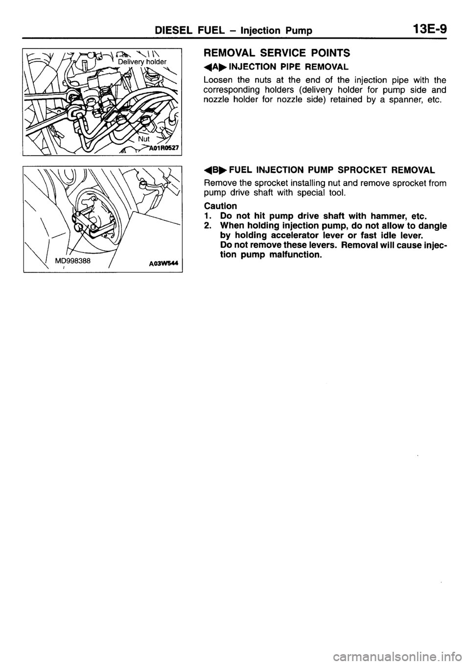 MITSUBISHI L400 1995  Workshop  Service Repair Manual 