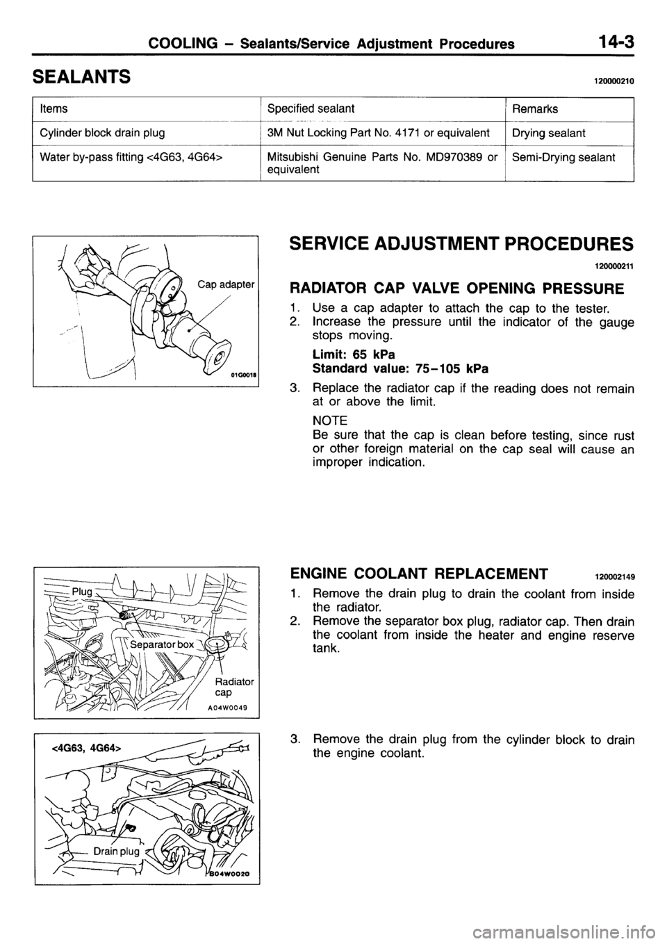 MITSUBISHI L400 1995  Workshop  Service Repair Manual 