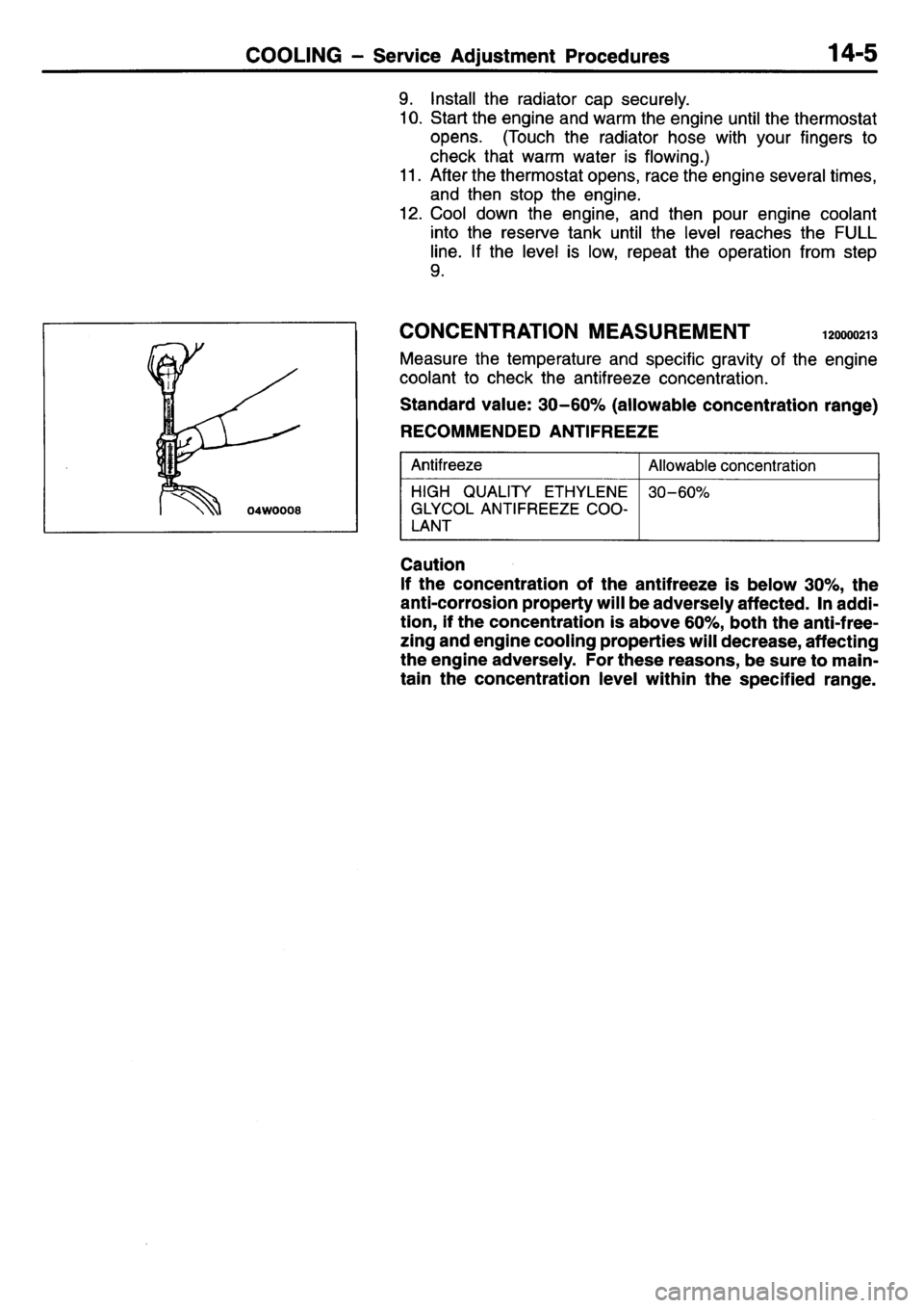 MITSUBISHI L400 1995  Workshop  Service Repair Manual 