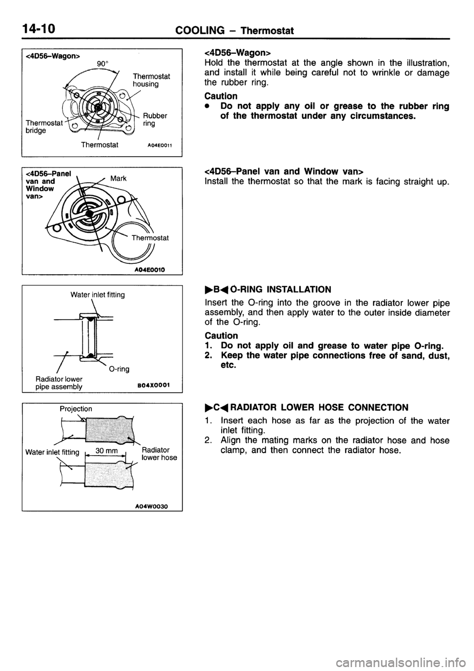 MITSUBISHI L400 1995  Workshop  Service Repair Manual 
