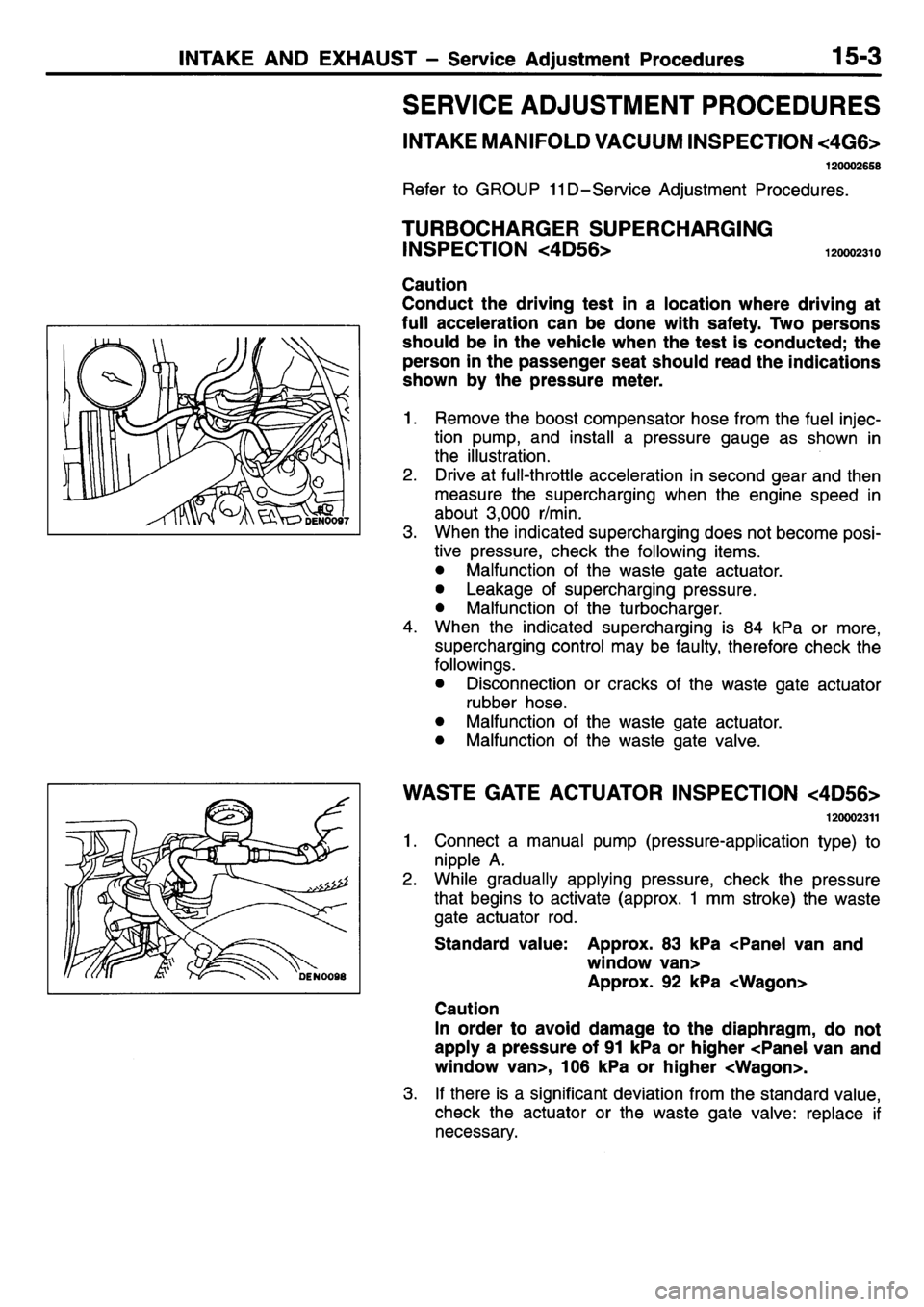 MITSUBISHI L400 1995  Workshop  Service Repair Manual 