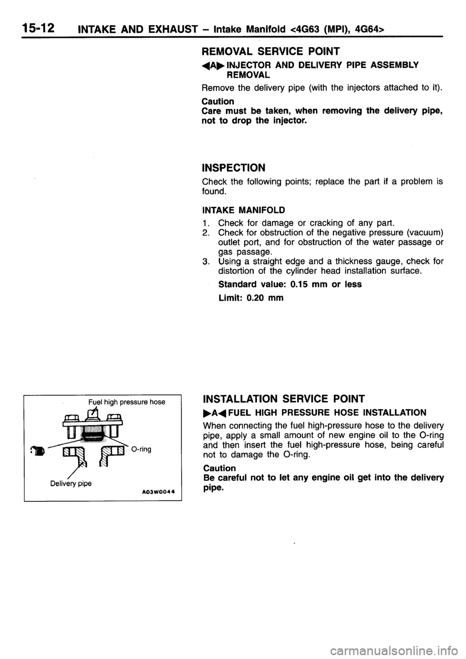 MITSUBISHI L400 1995  Workshop  Service Repair Manual 