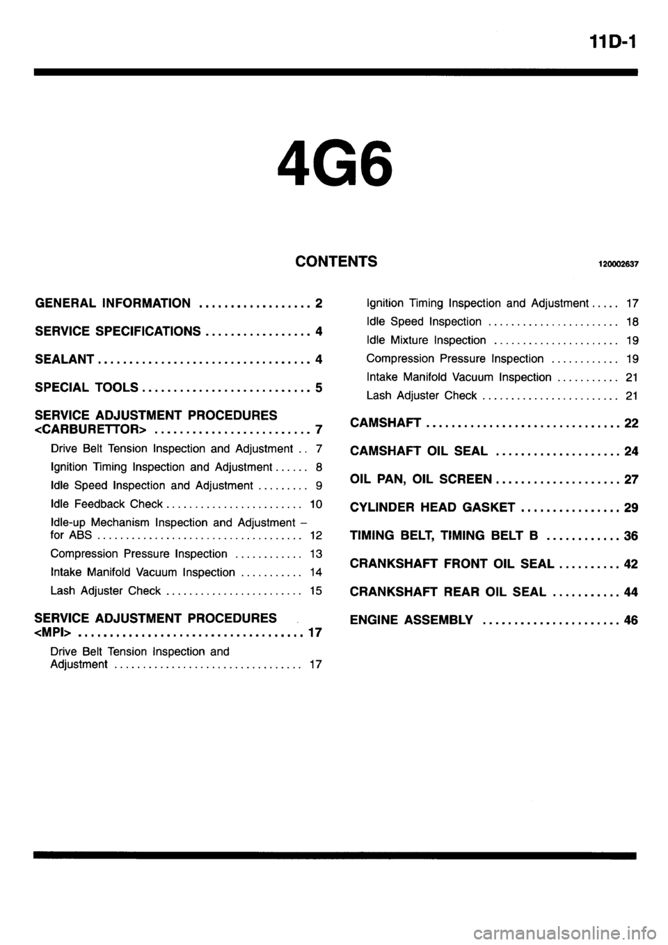 MITSUBISHI L400 1995  Workshop  Service Repair Manual 