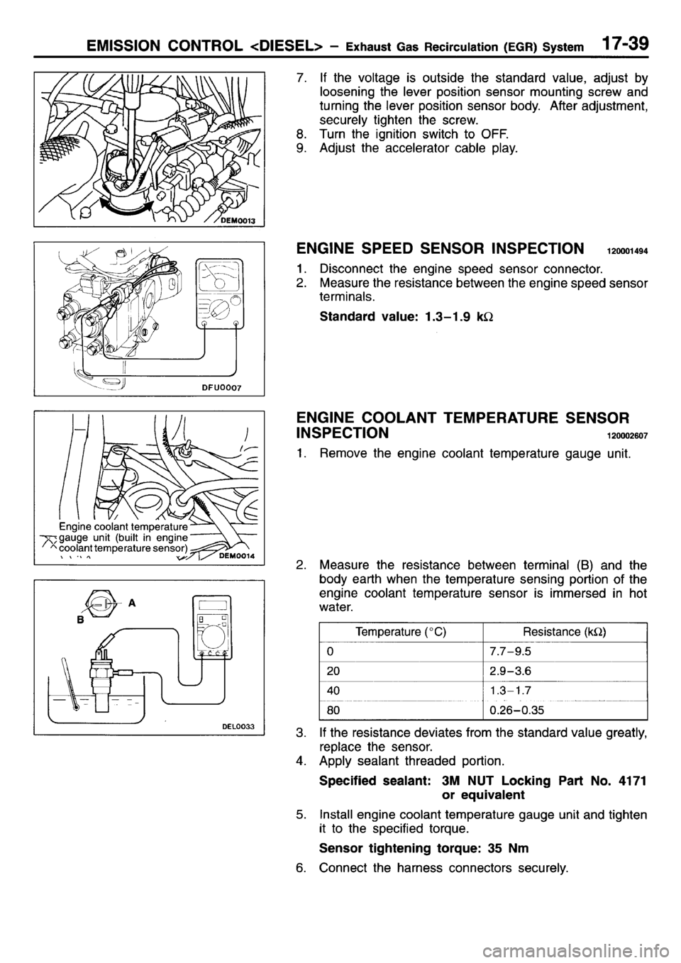 MITSUBISHI L400 1995  Workshop  Service Repair Manual 