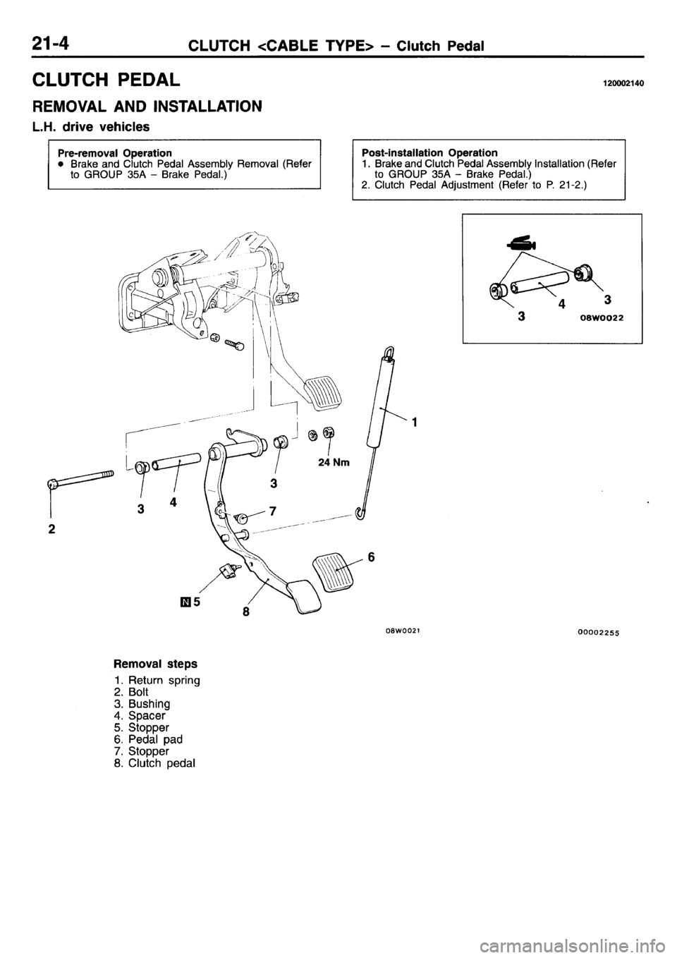 MITSUBISHI L400 1995  Workshop  Service Repair Manual 