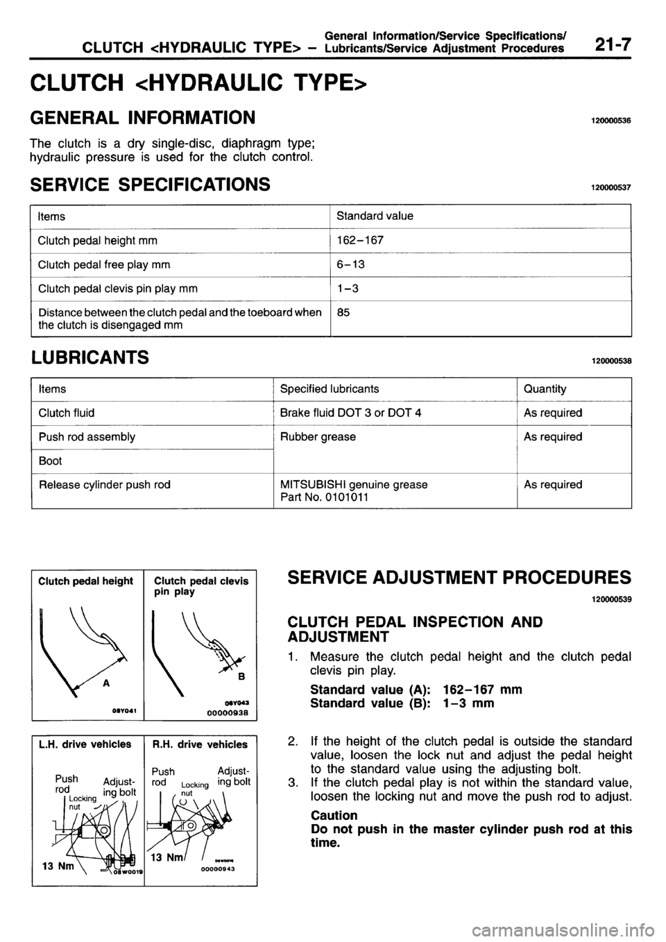 MITSUBISHI L400 1995  Workshop  Service Repair Manual 