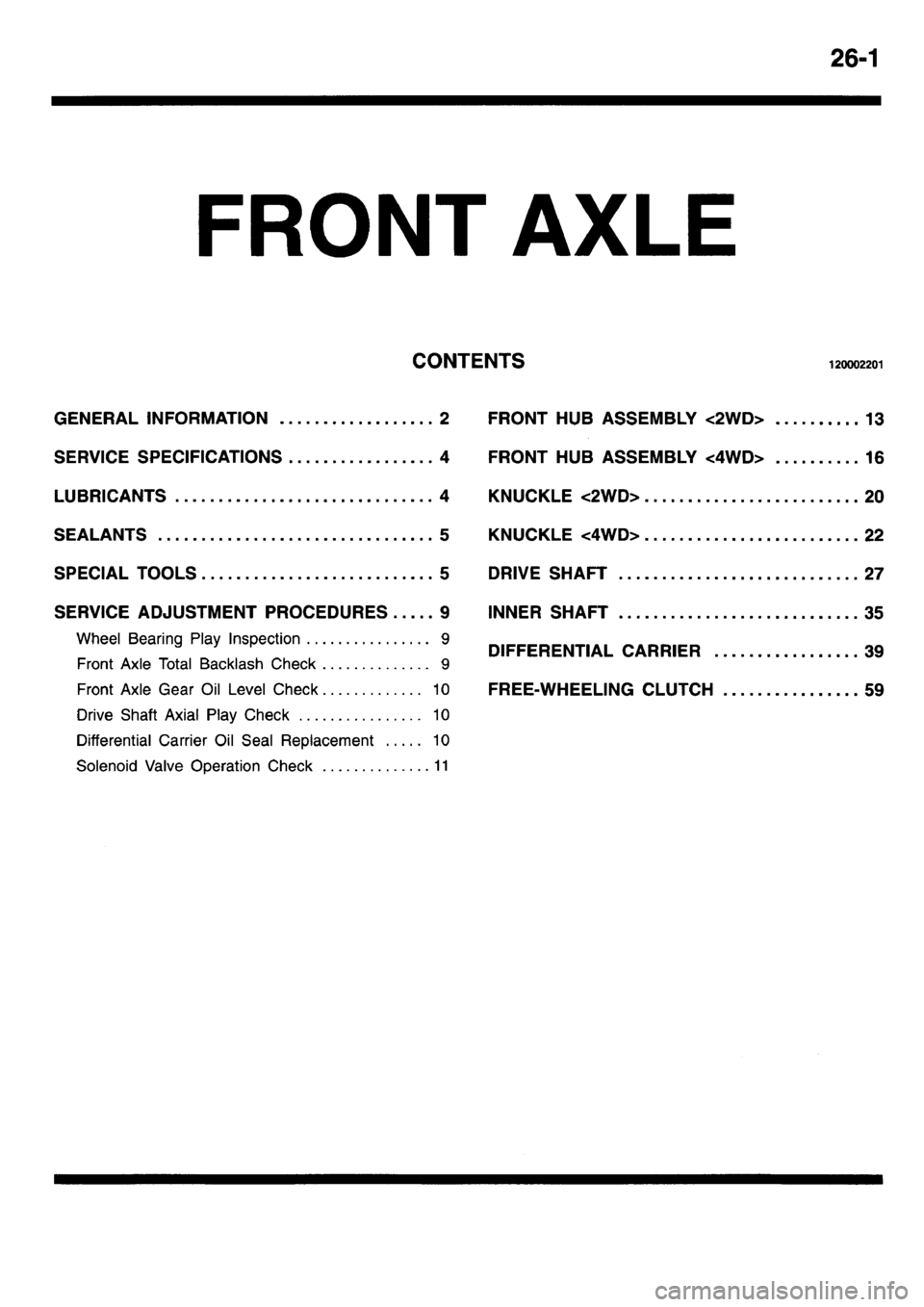 MITSUBISHI L400 1995  Workshop  Service Repair Manual 