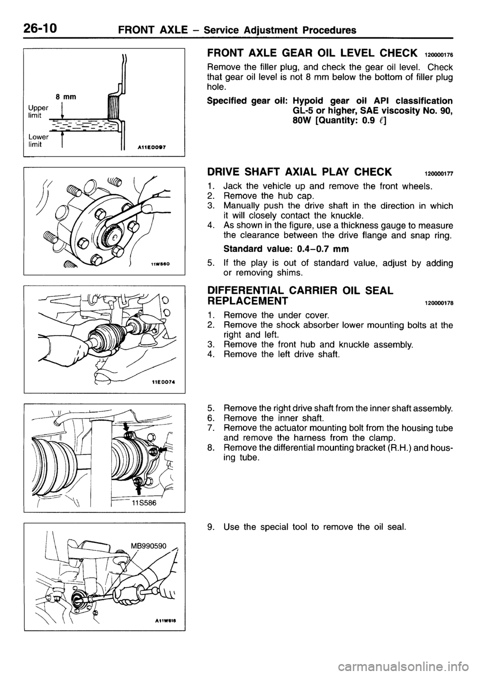 MITSUBISHI L400 1995  Workshop  Service Repair Manual 
