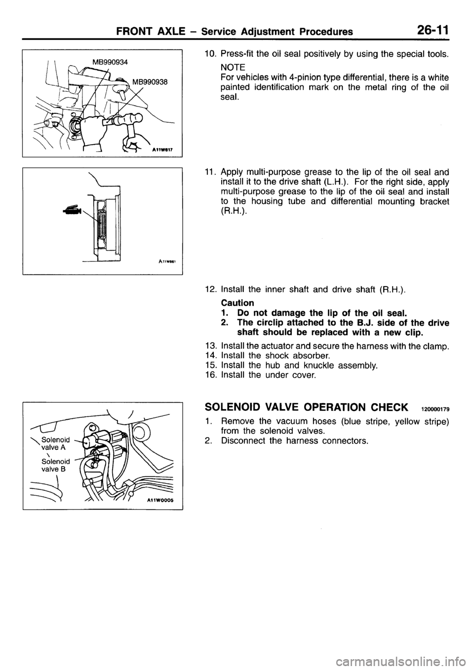 MITSUBISHI L400 1995  Workshop  Service Repair Manual 