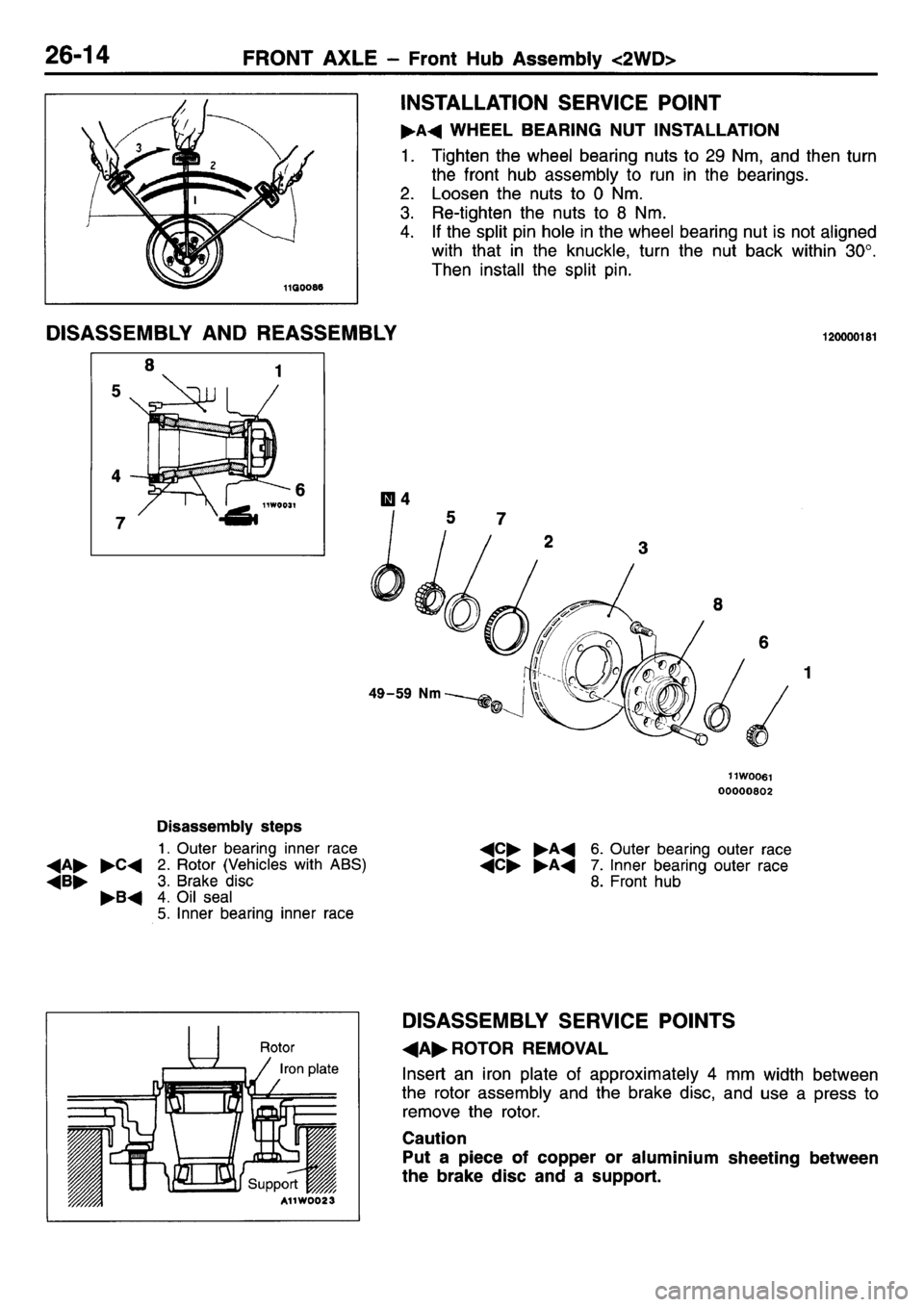 MITSUBISHI L400 1995  Workshop  Service Repair Manual 