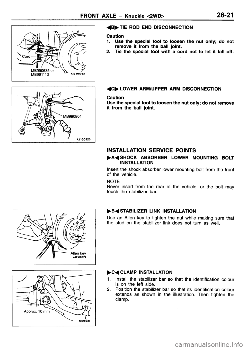 MITSUBISHI L400 1995  Workshop  Service Repair Manual 