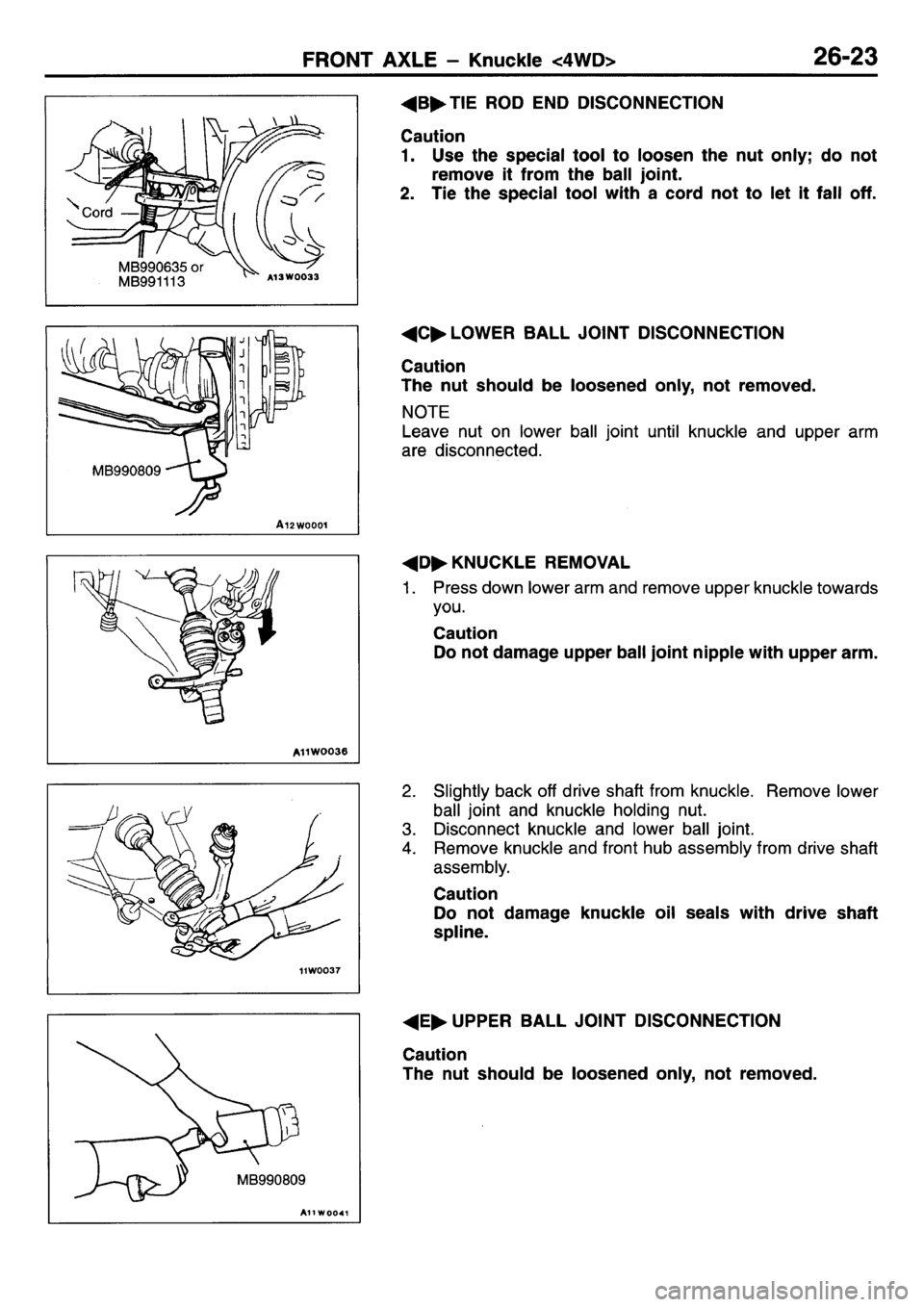 MITSUBISHI L400 1995  Workshop  Service Repair Manual 