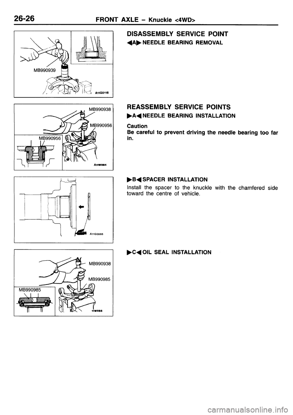 MITSUBISHI L400 1995  Workshop  Service Repair Manual 