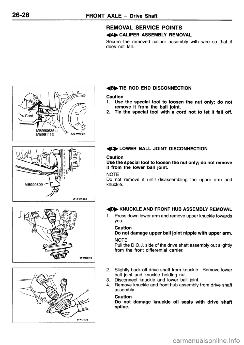 MITSUBISHI L400 1995  Workshop  Service Repair Manual 