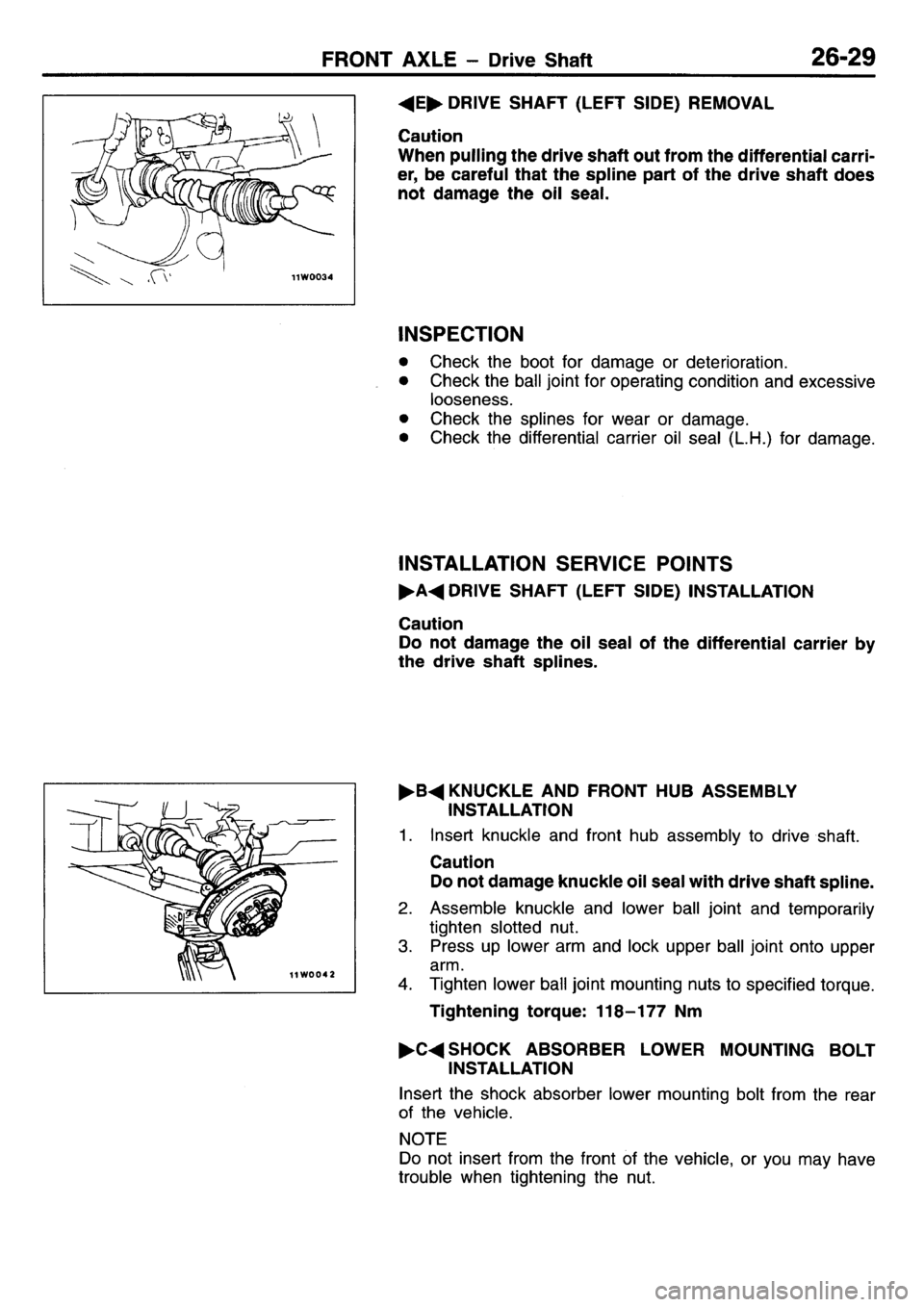 MITSUBISHI L400 1995  Workshop  Service Repair Manual 