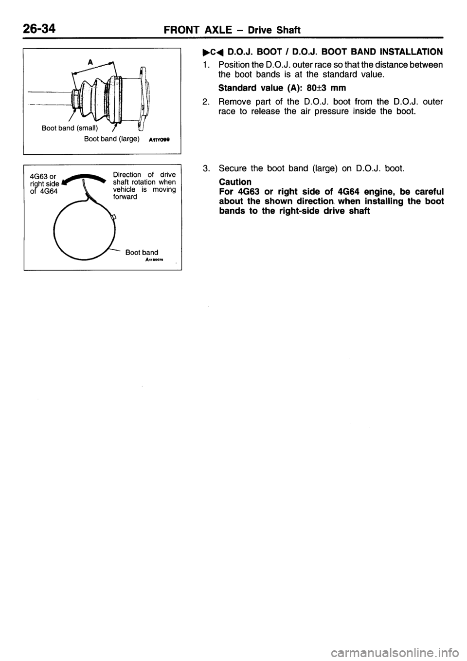 MITSUBISHI L400 1995  Workshop  Service Repair Manual 