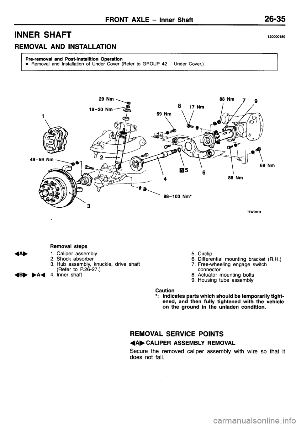 MITSUBISHI L400 1995  Workshop  Service Repair Manual 