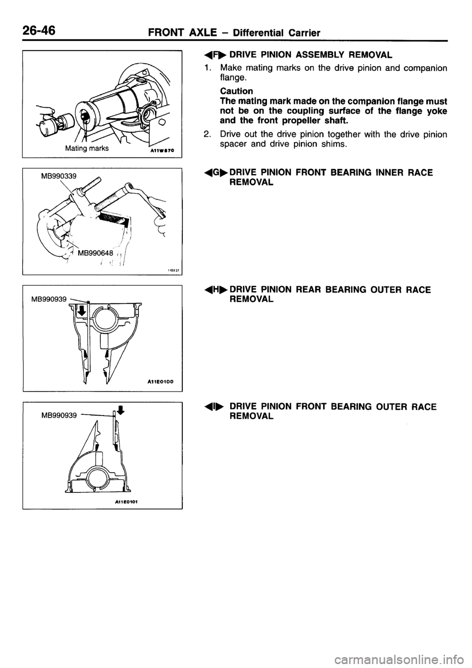 MITSUBISHI L400 1995  Workshop  Service Repair Manual 