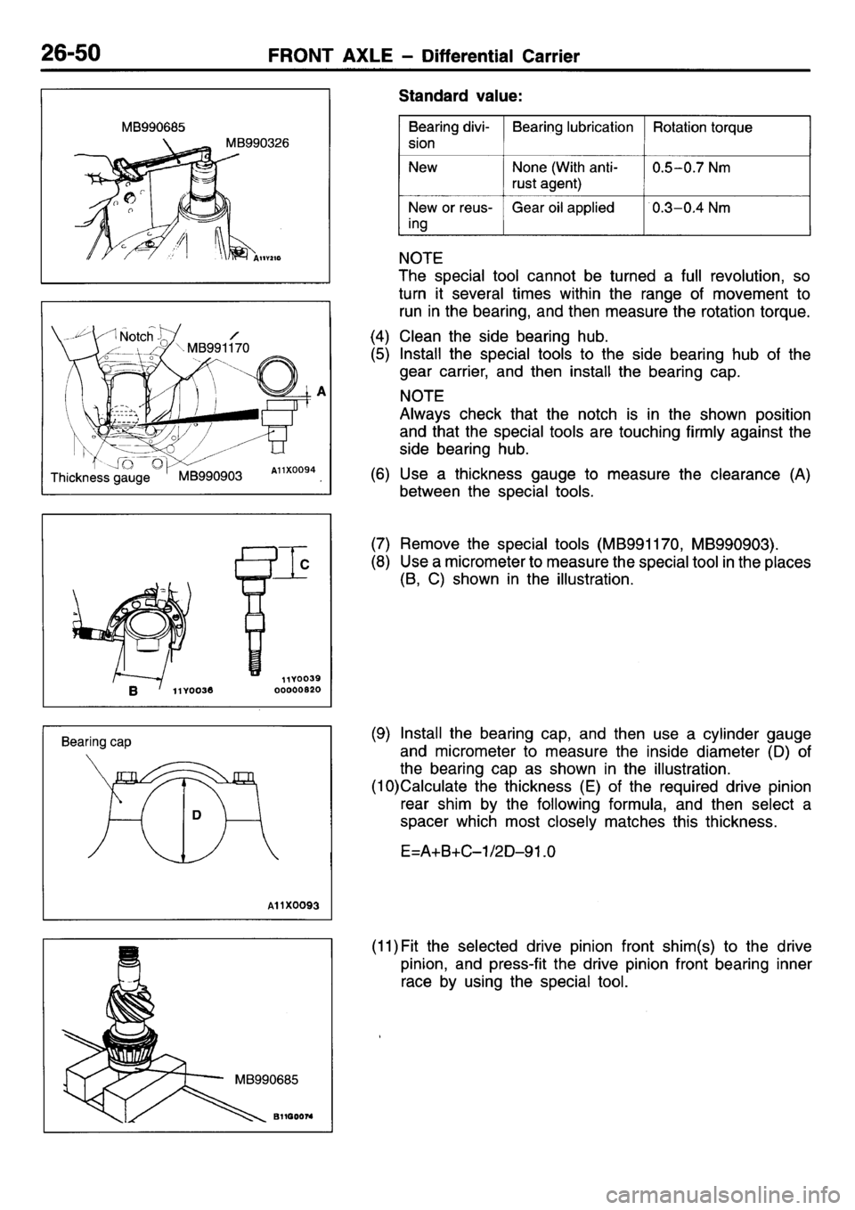 MITSUBISHI L400 1995  Workshop  Service Repair Manual 
