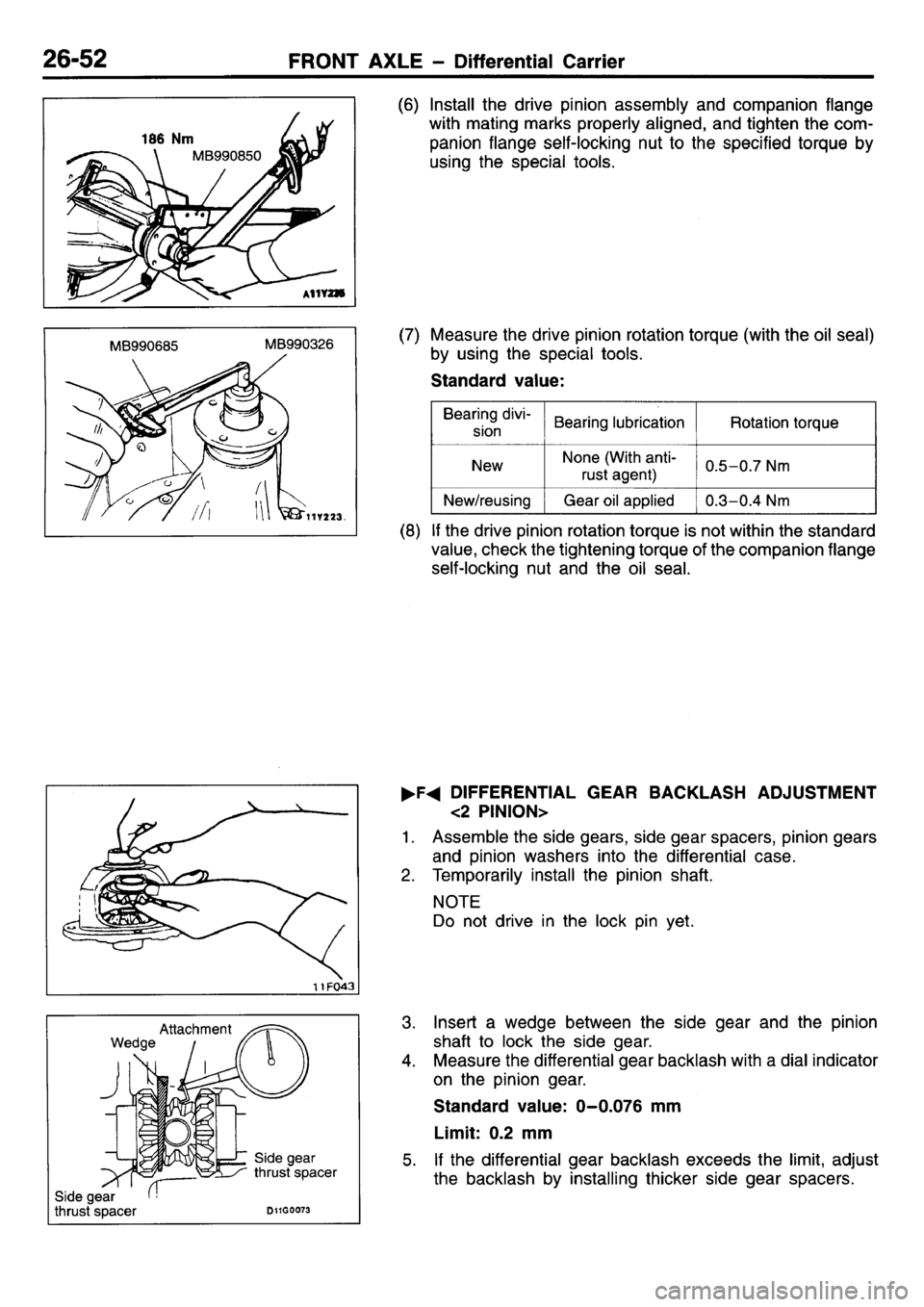 MITSUBISHI L400 1995  Workshop  Service Repair Manual 
