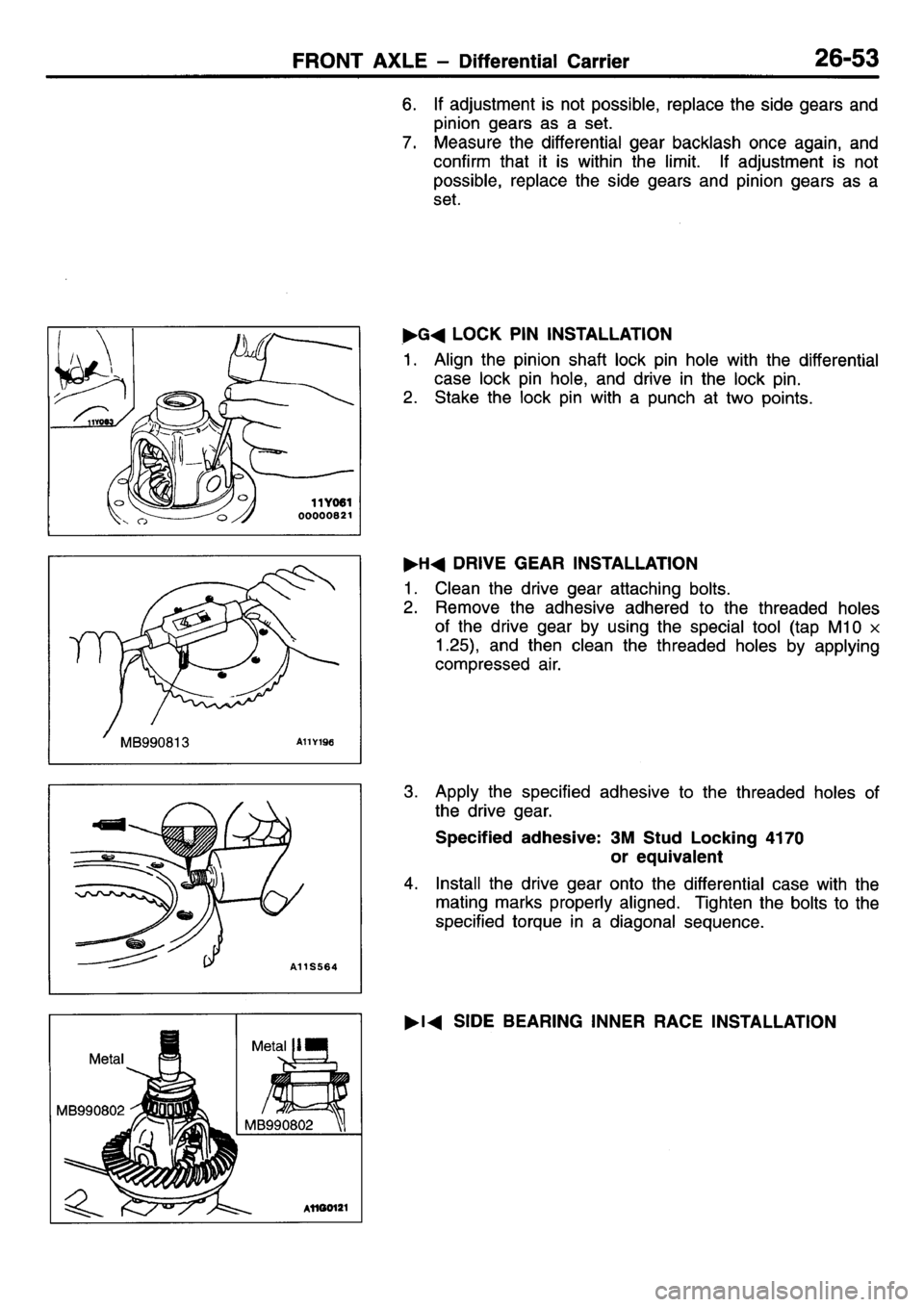 MITSUBISHI L400 1995  Workshop  Service Repair Manual 