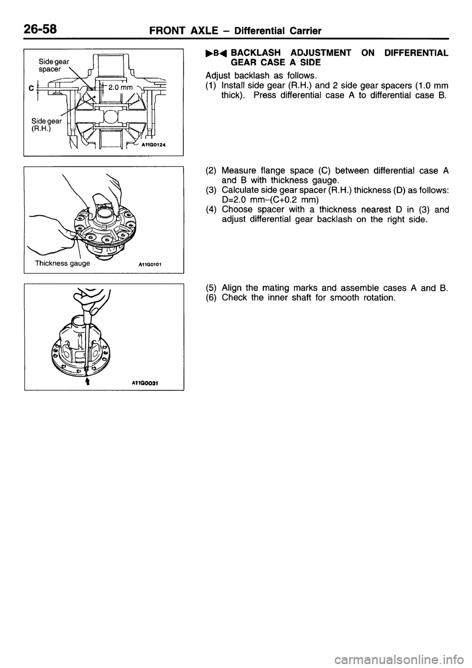MITSUBISHI L400 1995  Workshop  Service Repair Manual 