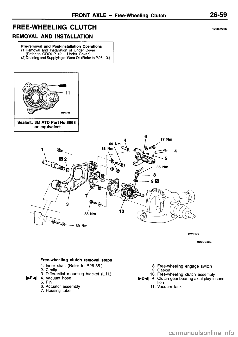 MITSUBISHI L400 1995  Workshop  Service Repair Manual 