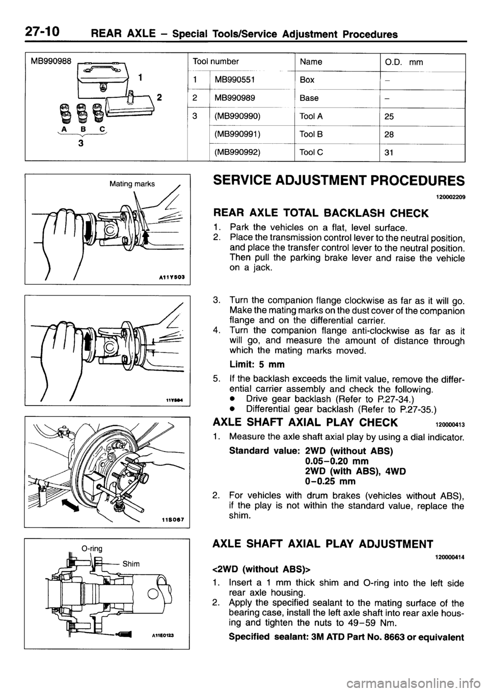 MITSUBISHI L400 1995  Workshop  Service Repair Manual 