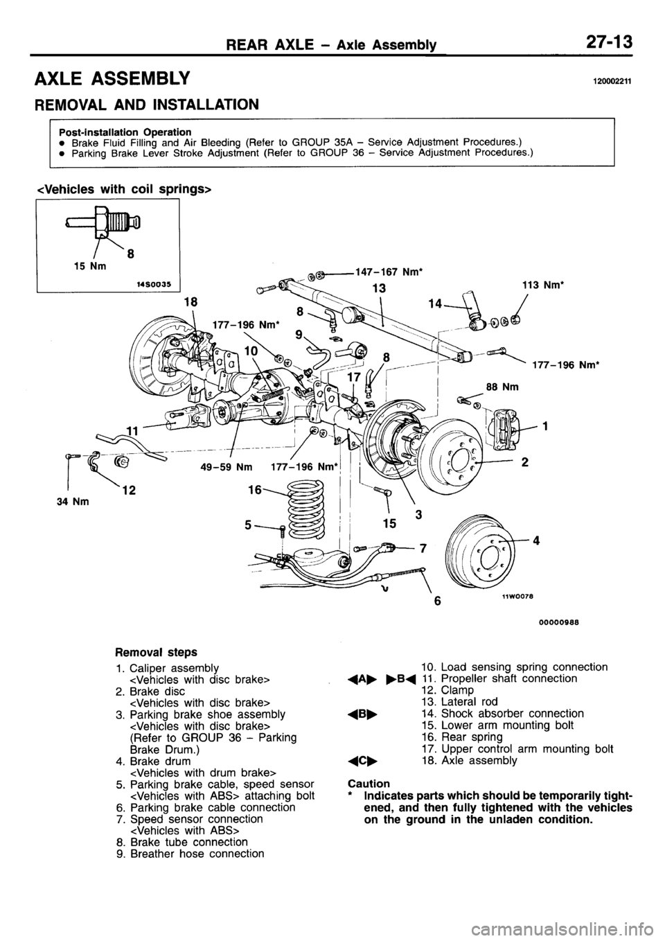 MITSUBISHI L400 1995  Workshop  Service Repair Manual 