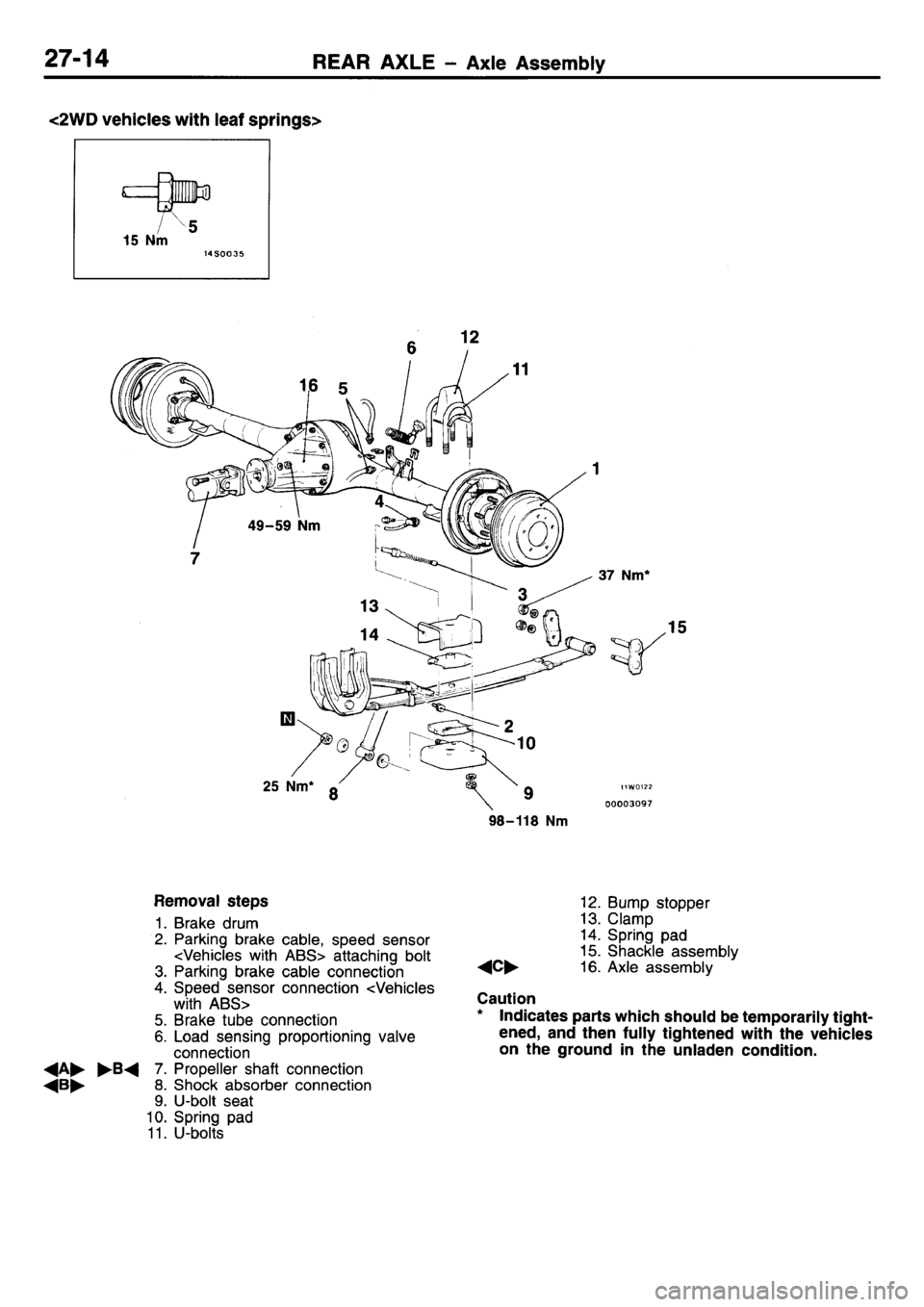 MITSUBISHI L400 1995  Workshop  Service Repair Manual 