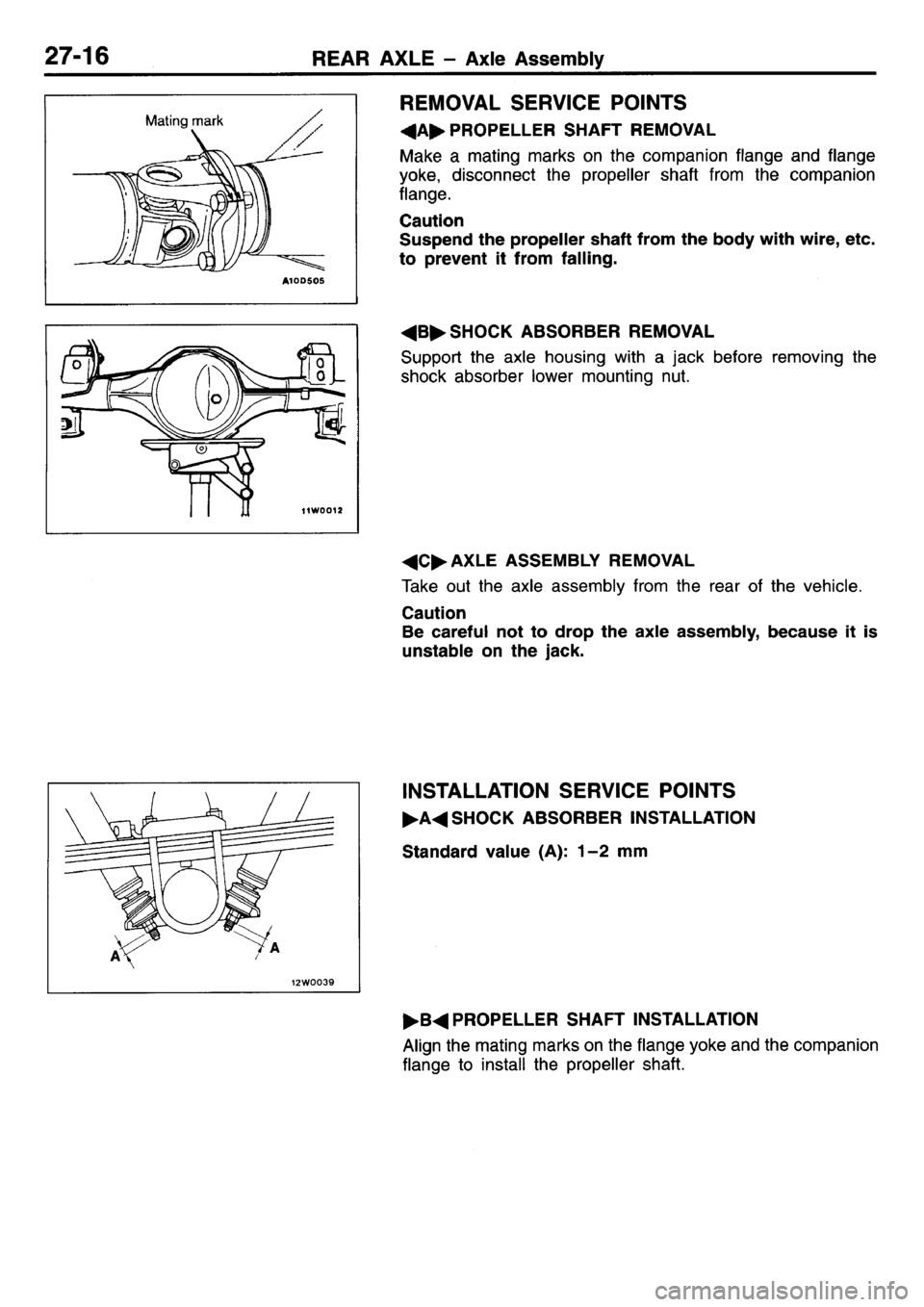 MITSUBISHI L400 1995  Workshop  Service Repair Manual 